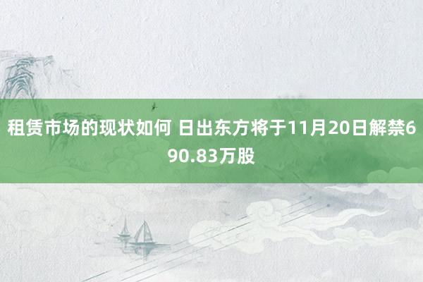 租赁市场的现状如何 日出东方将于11月20日解禁690.83万股