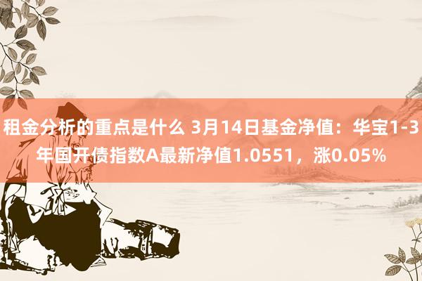 租金分析的重点是什么 3月14日基金净值：华宝1-3年国开债指数A最新净值1.0551，涨0.05%